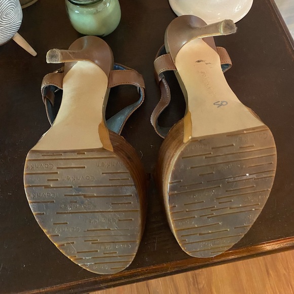 Calvin Klein tan platform heels - Picture 9 of 10